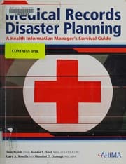 Tapa de Medical records disaster planning