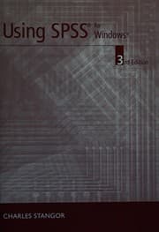 Tapa de Using SPSS for Windows