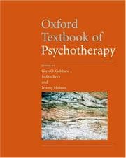 Tapa de Oxford textbook of psychotherapy