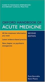 Tapa de Oxford handbook of acute medicine