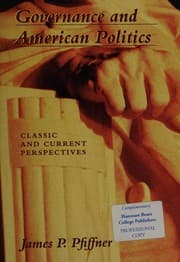 Tapa de Governance and American politics