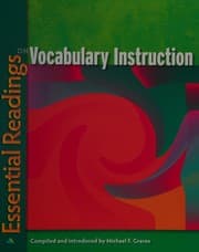 Tapa de Essential readings on vocabulary instruction