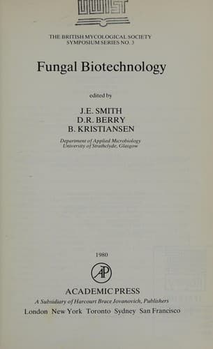 Tapa de Fungal biotechnology