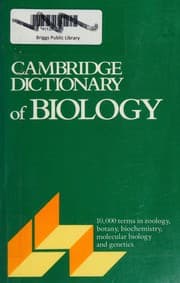 Tapa de Cambridge dictionary of biology