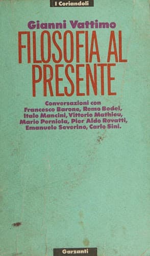 Tapa de Filosofia al presente