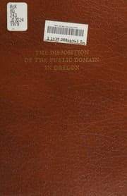 Tapa de The disposition of the public domain in Oregon