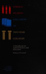 Tapa de Foreign student education in two-year colleges