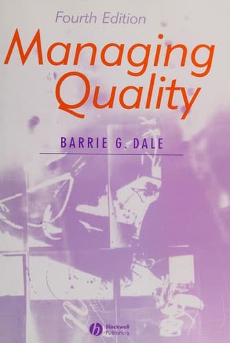 Tapa de Managing quality