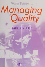 Tapa de Managing quality