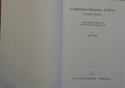 Tapa de Comparative Dictionary of Ge'Ez