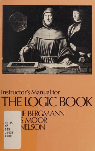 Tapa de Instructor's manual for The logic book