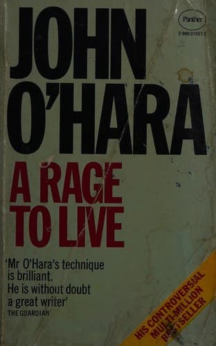 Tapa de A rage to live