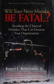 Tapa de Will your next mistake be fatal?
