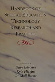 Tapa de Handbook of special education technology research and practice