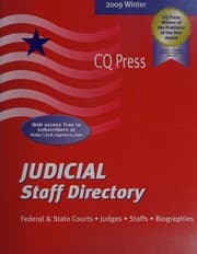 Tapa de Judicial Staff Directory 2009/Winter