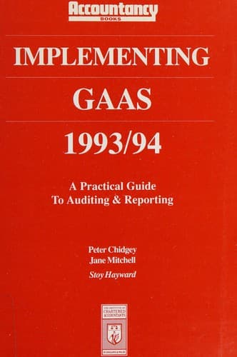 Tapa de Implementing GAAS