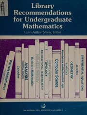 Tapa de Library Recommendations for Undergraduate Mathematics (Maa Reports, No 4)