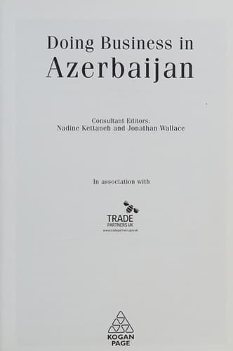 Tapa de Doing business in Azerbaijan