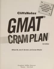 Tapa de CliffsNotes GMAT cram plan