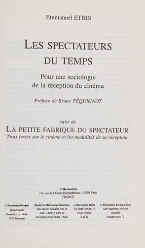 Tapa de Les spectateurs du temps