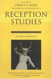 Tapa de Reception Studies (New Surveys in the Classics)