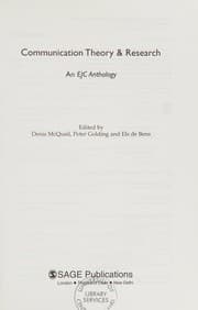 Tapa de Communication theory & research