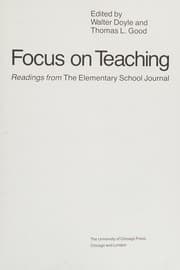 Tapa de Focus on Teaching