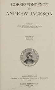 Tapa de Correspondence of Andrew Jackson