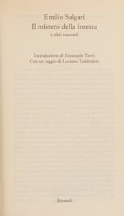 Tapa de Il mistero della foresta e altri racconti