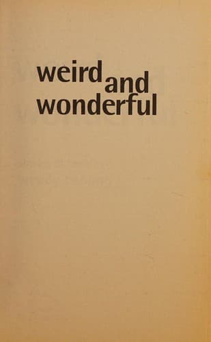 Tapa de Weird and wonderful