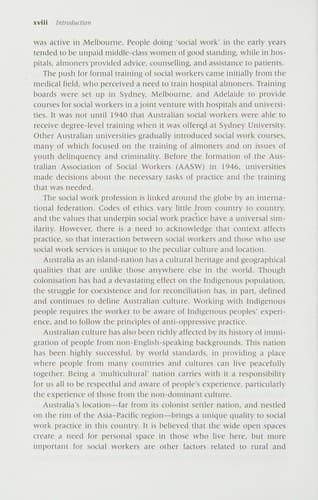 Tapa de Social work