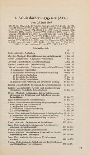 Tapa de Arbeitsförderungsgesetz
