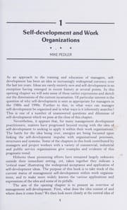 Tapa de Applying self-developmentin organizations
