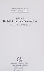 Tapa de The Irish in the New Communities (Irish World Wide)