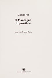 Tapa de Il Mantegna impossibile