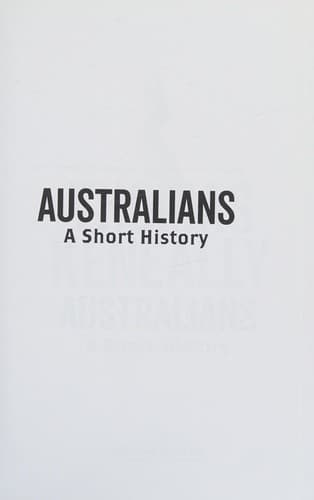 Tapa de Australians