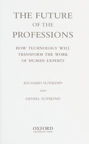 Tapa de The future of the professions