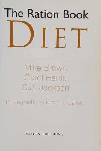 Tapa de Ration Book Diet