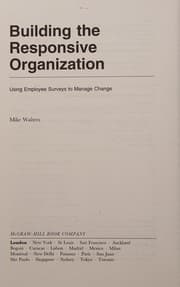 Tapa de Building the Responsive Organization