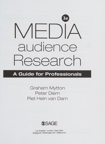 Tapa de Media Audience Research