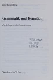 Tapa de Grammatik und Kognition