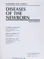 Tapa de Schaffer and Avery's diseases of the newborn