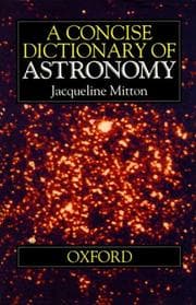 Tapa de A concise dictionary of astronomy