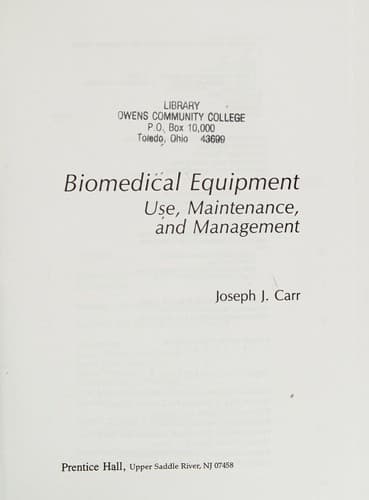 Tapa de Biomedical Equipment