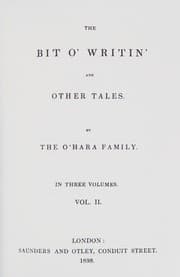 Tapa de The bit o'writin' and other tales