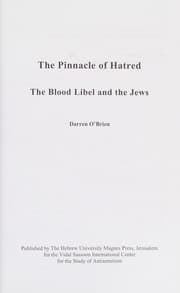 Tapa de The pinnacle of hatred