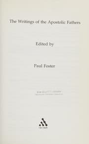 Tapa de WRITINGS OF THE APOSTOLIC FATHERS; ED. BY PAUL FOSTER