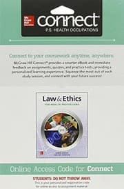 Tapa de Connect Access Card for Law & Ethics for the Health Professions