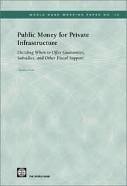 Tapa de Public Money for Private Infrastructure