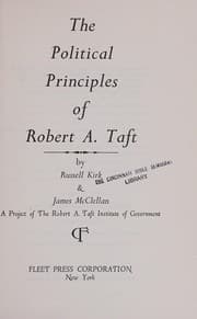 Tapa de The political principles of Robert A. Taft